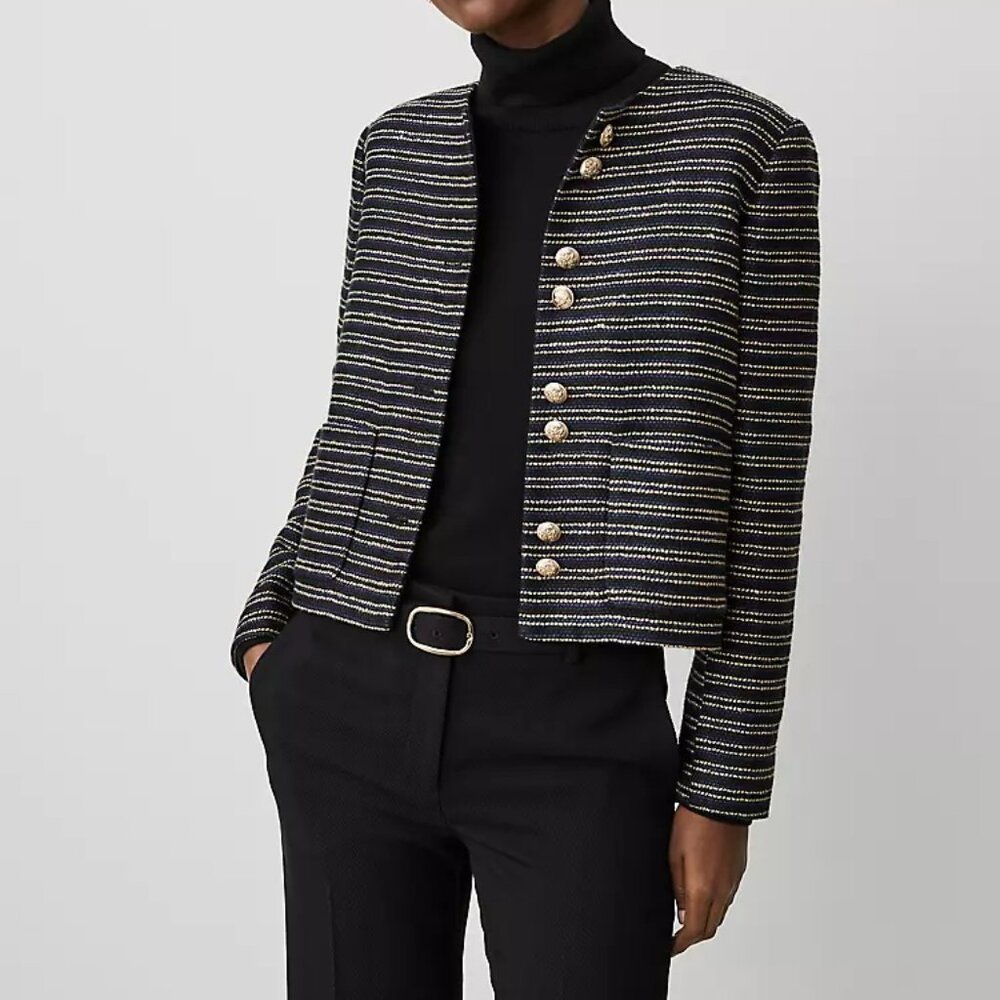 NWT Tweed Double Button Jacket
